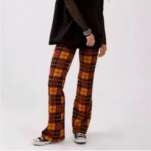 Urban Outfitters Bryn Plaid Flare Pants for Women